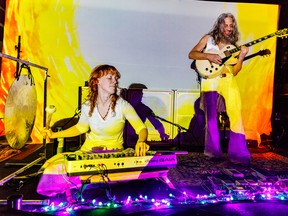 Darsombra (Brian Daniloski and Ann Everton), a Baltimore-based immersive audio-visual rock n roll experience, is on tour promoting their new album, Polyvision (available as an LP, CD and cassette). They will be playing The Asylum, 19 Regent St., on July 16.