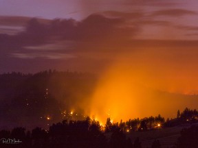 A out-of-control wildfire burns near Princeton, B.C. (Courtesy of Bob Marsh/Similkameen Spotlight)