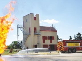 Vulcan County's fire tower in action. Advocate file photo