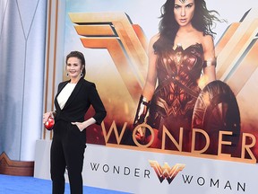 In this May 25, 2017 file photo, actress Lynda Carter, who starred as "Wonder Woman" in the TV series, arrives at the world premiere of the film "Wonder Woman" at the Pantages Theatre in Los Angeles. (Photo by Jordan Strauss/Invision/AP, FIle)