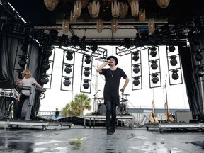 Musicians Jimmy Vallance (L) and Tom Howie of the band Bob Moses perform at Fitz's Stage during 2017 Hangout Music Festival on May 21, 2017 in Gulf Shores, Alabama. MATT COWAN / GETTY IMAGES