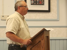 Barry Mills Public Works manager requested Huron East council July 11  to accept a request for the use of equipment and staff for the 2017 IPM. (Shaun Gregory/Huron Expositor)
