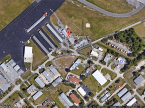 This Google satellite view screengrab shows the location of Skydive DeLand in Deland, Florida. A report released on Friday says a sky diver had sent a video to his wife minutes before jumping to his death from a plane. (Google)