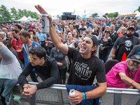 Fans of The Glorious Sons from Kingston as day eight of the RBC Bluesfest takes place on the grounds of the Canadian War Museum at Lebreton Flats.