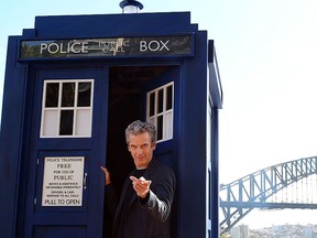 Twelfth Doctor, Peter Capaldi, poses during a world tour to promote the new series of Doctor Who at Dendy Opera Quays on Aug. 12, 2014 in Sydney, Australia.  (Lisa Maree Williams/Getty Images)