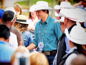 Prime Minister Justin Trudeau during his visit to the 2017 Calgary Stampede. AL CHAREST/POSTMEDIA