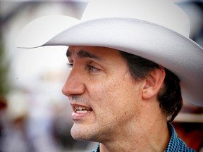 Prime Minister, Justin Trudeau during his visit to the 2017 Calgary Stampede. AL CHAREST/POSTMEDIA