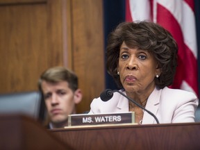 Ranking Member Maxine Waters (D-CA) looks on as Federal Reserve Board Chairwoman Janet Yellen testifies before the House Financial Committee about the State of the economy on July 12, 2017 in Washington, DC. (Photo by Pete Marovich/Getty Images)