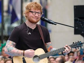 Ed Sheeran performs on NBC's "Today" show at Rockefeller Plaza on Thursday, July 6, 2017, in New York. (Photo by Charles Sykes/Invision/AP)