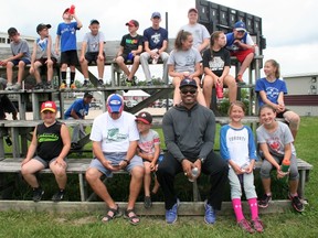 Former Toronto Blue Jay and two-time Golden Glove winner Jesse Barfield headlined the instructors at the Clinton Minor Baseball Camp last week. The camp provides an opportunity for youth to get active and learn about the game of baseball.