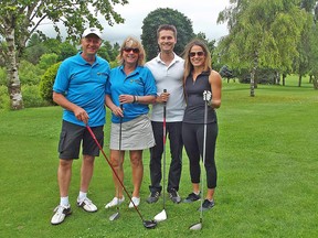 Huron County Warden Jim Ginn was joined by his wife Brenda for the event. Ginn’s son Andrew and his girlfriend Erin also participated in the tournament, showing their support for the Huron Hospice.