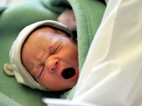 A new born baby. (Philippe Huguen/AFP/Getty Images)