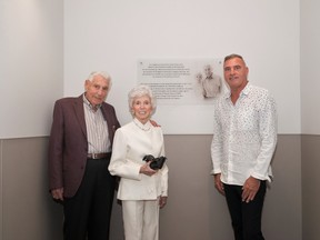 Marcel and Frances Labelle and their son Darcy Labelle were at the Timmins and District Hospital for the official opening of the new Magnetic Resonance Imaging (MRI) area in the John P. Larche Medical Imaging & Cardiopulmonary Department. The Cochrane couple made a substantial donation to the hospital.