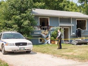 RCMP say they have four people in custody following what they described as an armed and barricaded situation in a central Manitoba community. The Mounties' emergency response team was called early Tuesday, July 18, 2017, to a home in Portage la Prairie, about 85 kilometres west of Winnipeg. Mickey Dumont/Portage Graphic/Postmedia Network