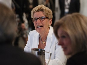 Ontario Premier Kathleen Wynne during the the Council of Federation meetings in Edmonton on Tuesday, July 18, 2017. THE CANADIAN PRESS/Jason Franson