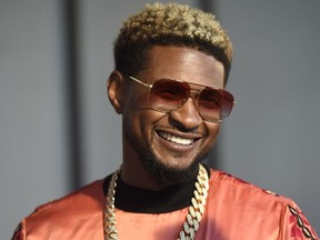 Usher arrives at the Los Angeles premiere of "Can't Stop, Won't Stop: A Bad Boy Story" at the Writers Guild Theater on Wednesday, June 21, 2017, in Beverly Hills, Calif. (Photo by Chris Pizzello/Invision/AP)