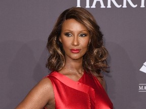 Model Iman attends the 19th annual amfAR's New York Gala to kick off NY Fashion Week at Cipriani Wall Street on February 8, 2017 in New York City. / AFP / Angela Weiss (Photo credit should read ANGELA WEISS/AFP/Getty Images)