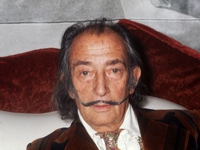 This file photo taken on December 13, 1972 shows Spanish artist Salvador Dali in Paris. (AFP PHOTO / STFSTF/AFP/Getty Images)