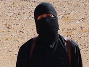 Masked ISIS terrorist. (AP Photo, File)