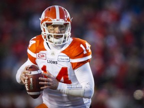 Travis Lulay will get the start for B.C. when the Lions host the Winnipeg Blue Bombers on Friday night. (THE CANADIAN PRESS/Jeff McIntosh)