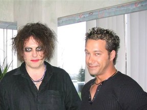 Columnist Bill Welychka, right, with The Cure’s Robert Smith.  (Submitted photo)