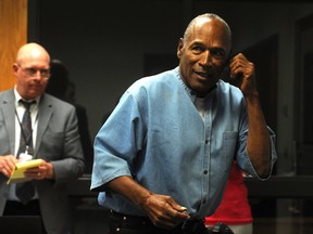 O.J. Simpson attends a parole hearing at Lovelock Correctional Center July 20, 2017 in Lovelock, Nevada. Simpson is serving a nine to 33 year prison term for a 2007 armed robbery and kidnapping conviction. (Photo by Jason Bean-Pool/Getty Images)