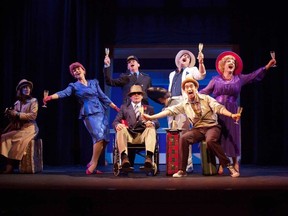 Ayrin Mackie, left, Rob Bridel and Billy Lake star in the Drayton Entertainment production of Lucky Stiff playing at Huron Country Playhouse II until Aug. 5. (Darlene O?Rourke/Special to Postmedia News)