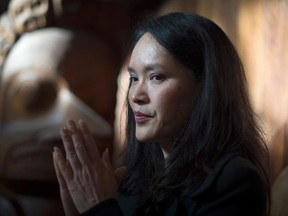 NDP immigration and refugee critic Jenny Kwan was in Emerson, Man., on Friday meeting with the public and local government to survey issues the town is facing over asylum seekers. THE CANADIAN PRESS/Jonathan Hayward