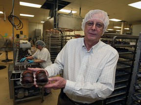 File photo EDMONTON ALBERTA, JUNE 9, 2010: Owner Jerry Bigam at the donut line at Kinnikinnick Foods in Edmonton Ab on Wednesday June 9, 2010.