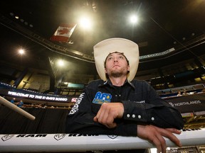 Jordan Hansen is competing in the K-Days Rodeo this week at Northlands Coliseum. (David Bloom)