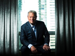 Al Gore poses for a photograph before talking about his new film "An Inconvenient Sequel: Truth the Power" in Toronto on Friday, July 21, 2017. (THE CANADIAN PRESS/Nathan Denette)
