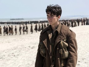 Fionn Whitehead in a scene from "Dunkirk." (Melissa Sue Gordon/Warner Bros. Pictures via AP)