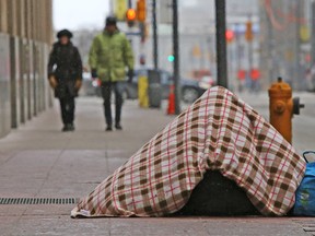 A homeless person on the streets of Toronto (Toronto Sun files)