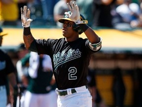 Khris Davis of the Oakland Athletics. (JASON O. WATSON/Getty Images files)