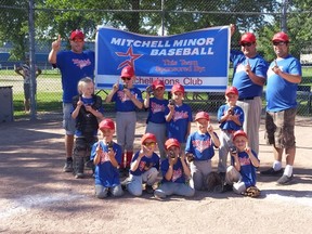 The Mitchell Lions Club Minor Rookie (Wolfe) team defeated four others to win its own tournament July 15. SUBMITTED