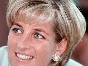 This May 27, 1997 file photo shows Diana, Princess of Wales during her visit to Leicester, to formally open The Richard Attenborough Centre for Disability and Arts. (AP Photo/John Stillwell, File, Pool)
