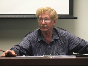 Ron Govenlock chaired the Woodlands County Municipal Planning Commission, on July 19 (Joseph Quigley | Whitecourt Star).