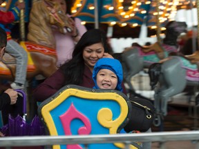 Children between three- and 12-years-old with special needs enjoyed a rainy Monday Morning Magic at K-Days on July 24, 2017. Shaughn Butts / Postmedia