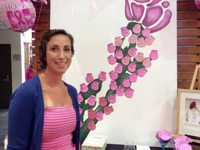 Breast cancer survivor and breast reconstruction patient Liz Adamson was a guest speaker at the 19th annual Rose of Hope Golf Tournament on Tuesday. (Megan Glover/For The Whig-Standard)