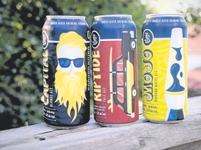 Forked River’s Capital Blonde Ale, Riptide Pale Ale and Mojo Rhubarb Wit are now available in 473-millilitre cans.