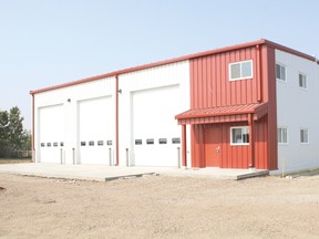 Champion’s new fire hall, on Railway Avenue, is nearly complete.
