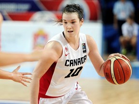 Team Canada guard Bridget Carleton of Chatham. (Photo courtesy of FIBA)