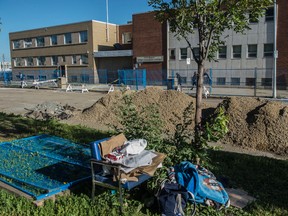 The Herb Jamieson Centre in downtown Edmonton accommodates about 250 homeless men on a short-term basis. Image taken on July 26, 2017. Photo by Shaughn Butts / Postmedia
