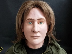 Human remains of a Caucasian male aged 18-29 years were found near marker number five on the Hardwood Lookout Trail in Algonquin Park on April 19, 1980.  OPP have created a three-dimensional reconstruction of the man's likely appearance, and are seeking public help in identifying the individual.  Evidence found at the scene indicates his death occurred between July 1, 1971 and spring of 1978. (Image supplied)