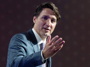 Prime Minister Justin Trudeau speaks during an event in Providence, R.I., on Friday, July 14, 2017. (AP/FILES)