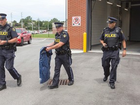 The OPP are appealing for witnesses in relation to a fatal motorcycle collision July 7, 2017 on Hwy 406 in Welland. Police said a driver of a motorcycle was killed when he struck an inflated mattress and lost control. Bob Tymczyszyn/Postmedia Network Files