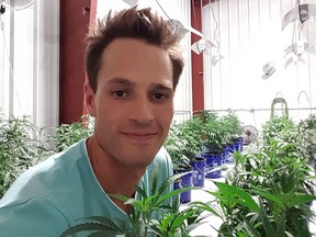 Aaron Barr, chief executive of Canadian Rockies Agricultural Inc., which plans to build a medical marijuana production facility in Strathcona County. Supplied