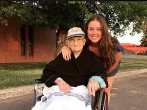 Winston Tait and his granddaughter Kendra.