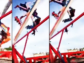 Video of the moment a ride at the Ohio State Fair malfunctioned.