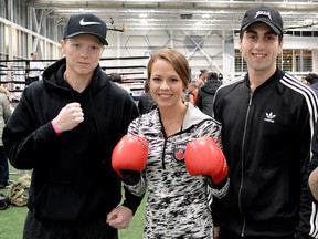 Bluewater Boxing Club members Nolan Evans, left, Justine Honsinger, Chris Abate and Dylan Taylor won medals at the 2017 Brampton Cup. All but Abate are scheduled to fight Saturday, July 29, 2017, at the Bluewater Boxing Club show at Point Edward Optimist Hall. (Contributed Photo)